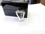 Knights Honor Ring With Emerald By Sacred Angels