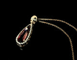 14 K Rose Gold Women's Fashion Micro Pave Diamond Pendant With Skull Bail