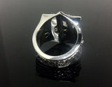 Men's Lion Ring With White Diamonds By Sacred Angels