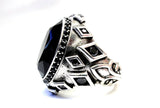 Men's Black Diamond Sultan Ring By Sacred Angels 