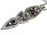 Knights Arrowhead Pendant With Diamonds And Gem Stones By Sacred Angels